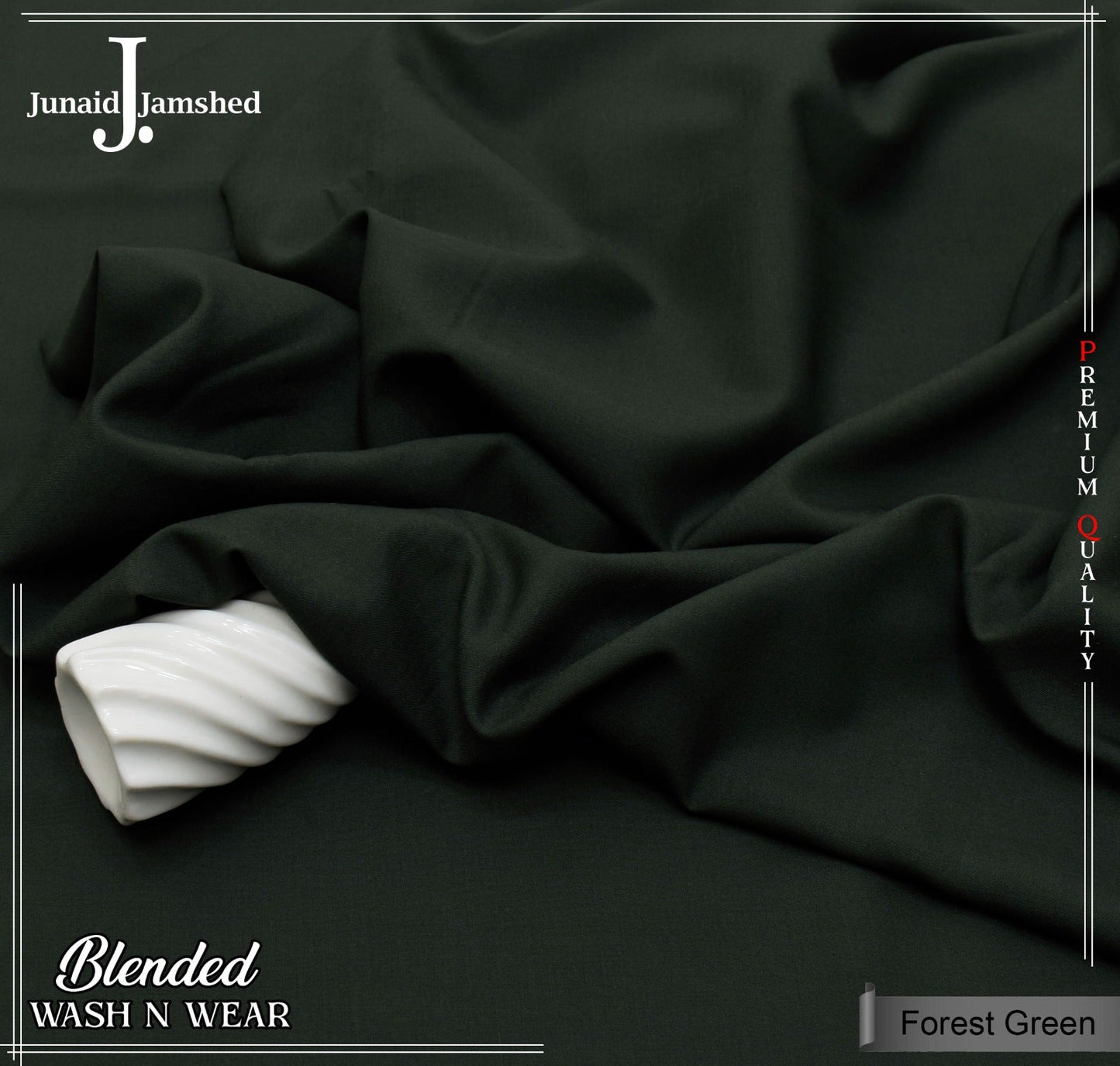 J. Blended Wash & Wear Premium Collection - Forest Green