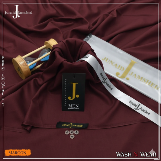 J. Blended Wash & Wear Premium Collection - Maroon