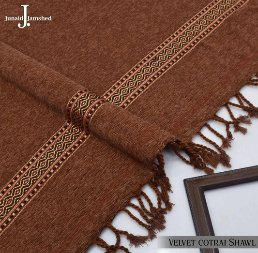 J. Premium Velvet Cotrai Shawl - Bronze